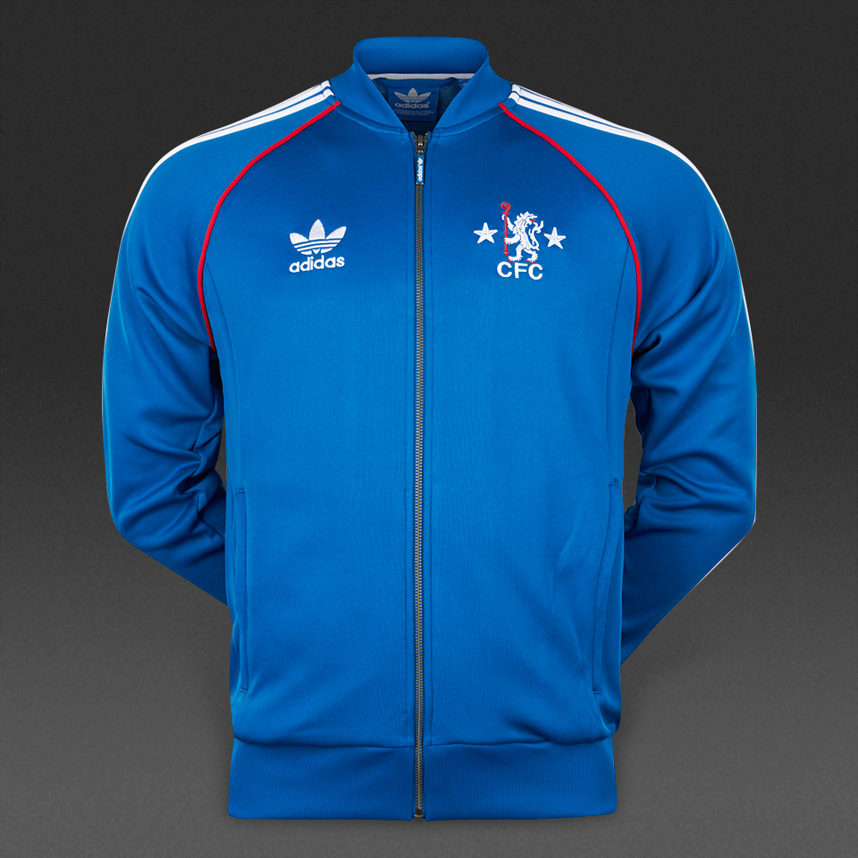 Adidas Originals Chelsea FC Superstar Track Top Dark Royal for Men